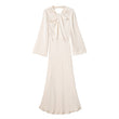 European And American Style Women's Backless Satin Textured Dresses For Women
