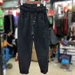 Women's carrot wide leg high waist jeans