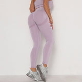 Seamless Knitted Peach Hip Women's Tight Elastic Yoga Pants High Waist Quick-drying Hip Pants