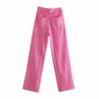 Women's Slimming Casual Straight Wide-Leg Jeans