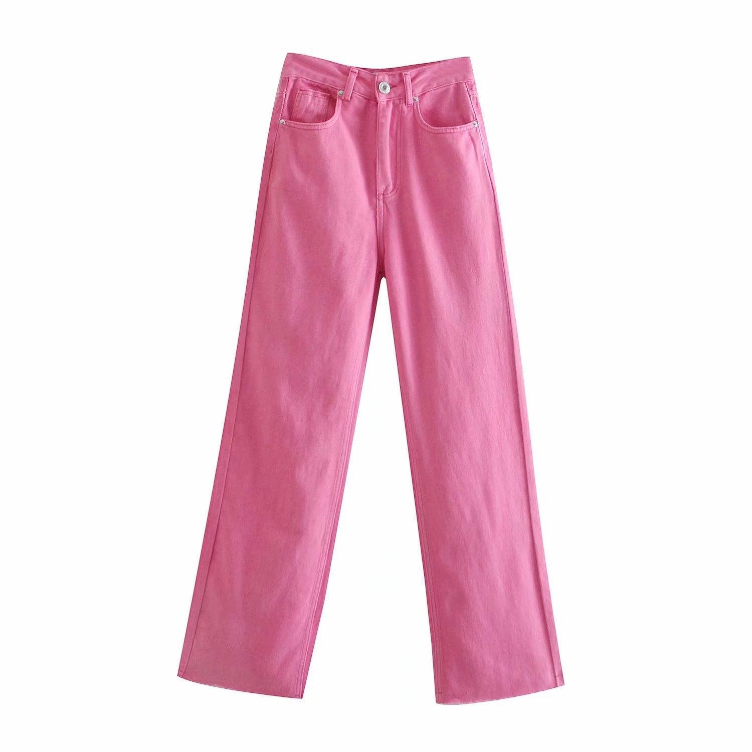 Women's Slimming Casual Straight Wide-Leg Jeans
