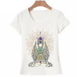 New Women T-shirts Casual Harajuku Buddha Mandala Lotus
