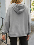 Fisoew Women's Hoodies Oversized Sweatshirts Casual Long Sleeve Side Slit Pullover Tops Fall Winter Outfits With Pocket