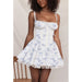 White Blue Flower