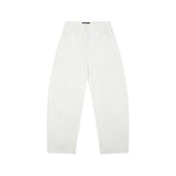 White Retro High Waist Wide Leg Jeans