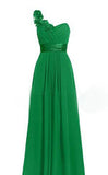 Women's Multi Colored Slanted Neck Sleeveless Strapless Long Dress