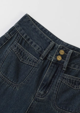 Women's Retro Wide-leg Jeans Plus Size