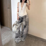 Loose Fit Wide-leg Jeans For Women