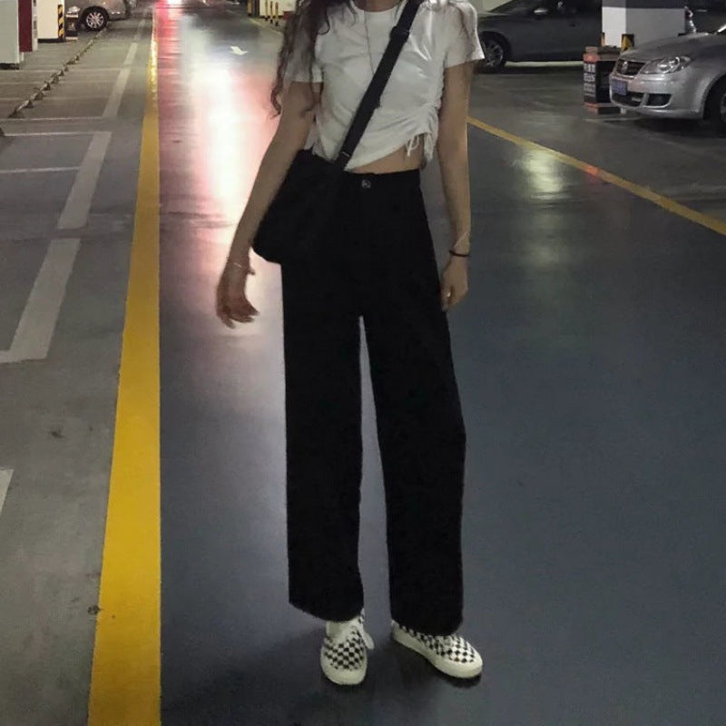Women's American Fashion Retro Wide Leg Jeans