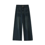 Women's Retro Wide-leg Jeans Plus Size