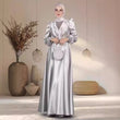 Graceful Satin Long Dress Women