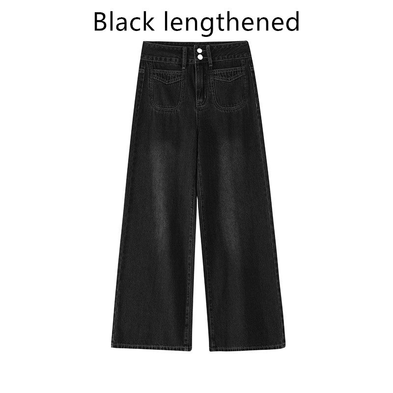 Women's Retro Wide-leg Jeans Plus Size