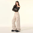Design Skinny Wide Leg High Waist Jeans