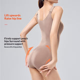 Seamless Push-up Bodysuit Thickened One-piece Shapewear