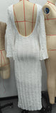 Fashionable Round-Neck Lace-Patchwork Long-Sleeve Dress