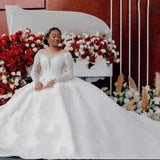 Ball Gown Wedding Dress Long Sleeves Bridal Gown