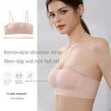 One-piece Seamless Bras Small Breast Push Up Push Up Anti-sagging Strapless Underwear For Women