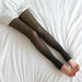 Black and translucent footstep