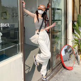 Loose Wide Leg White Jeans High Waist